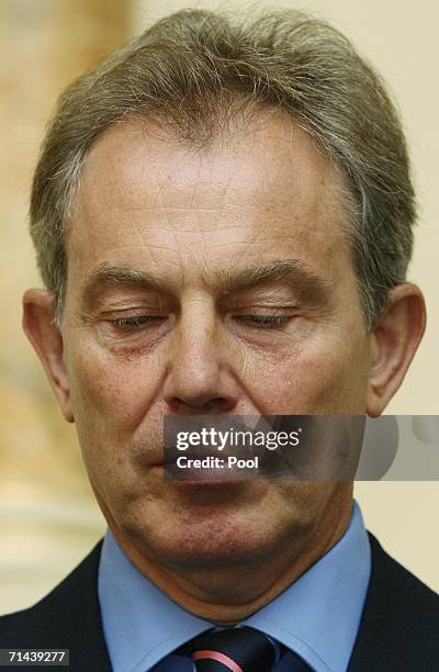 Canadian Prime Minister Visits Blair At Downing Street Photos and