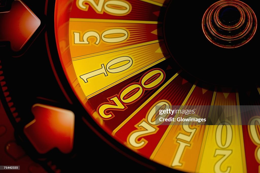 Close-up of a fortune wheel, Las Vegas, Nevada, USA