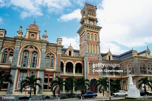 view of the queen's royal college, port of spain, trinidad - trinidad stock pictures, royalty-free photos & images