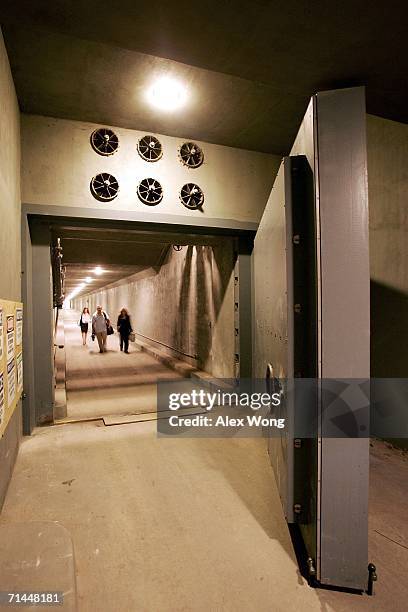 The West Tunnel Blast Door, which weighs 25 tons and serves as an entrance to a former government relocation facility, also know as "the bunker," at...
