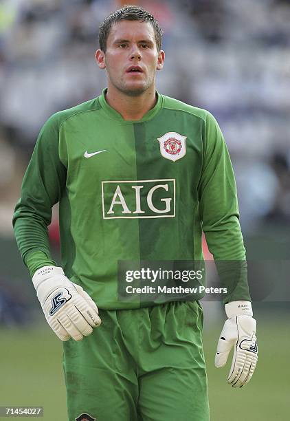 Ben Foster of Manchester United in action during the match against Orlando Pirates as part of their pre-season tour of South Africa at the ABSA...