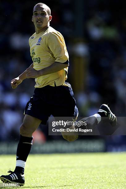 Leon Osman of Everton pictured during the pre-season friendly match between Bury and Everton at Gigg Lane on July15, 2006 in Bury, United Kingdom.