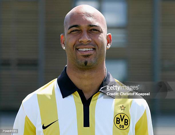 Dede poses during the Bundesliga 1st Team Presentation of Borussia Dortmund at the Training Ground on July 17, 2006 in Dortmund, Germany.