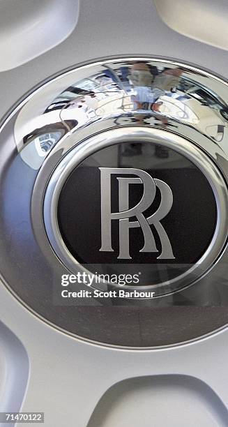 The detail of a wheel from the United Kingdom premiere of the Rolls-Royce 101EX concept car is pictured as the car sits on display at the British...