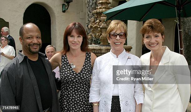 Sheldon Epps, artistic director of the Pasadena Playhouse; Jody Hamilton; her mother comedienne Carol Burnett; and Martha Williamson, a board member...