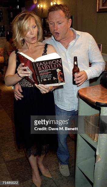 Kirsty Young and Nick Jones attend the book launch of 'Fashion Babylon' written by Imogen Edwards-Jones, at 43 South Molton on July 19, 2006 London,...
