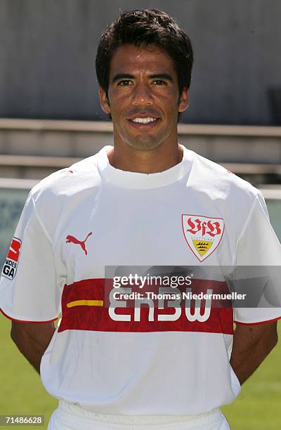 Pavel Pardo poses during the Bundesliga 1st Team Presentation of VfB Stuttgart at the Gottlieb Daimler Stadium on July 18, 2006 in Stuttgart, Germany.