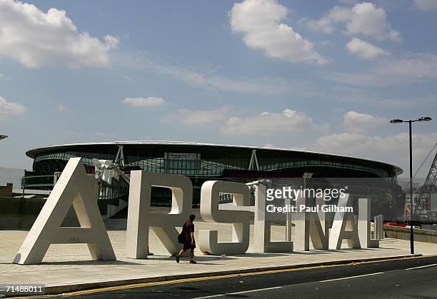 General view of the new Arsenal Emirates Stadium during an Arsenal Training and Emirates Stadium Open Day at the Emirates Stadium on July 20 in...