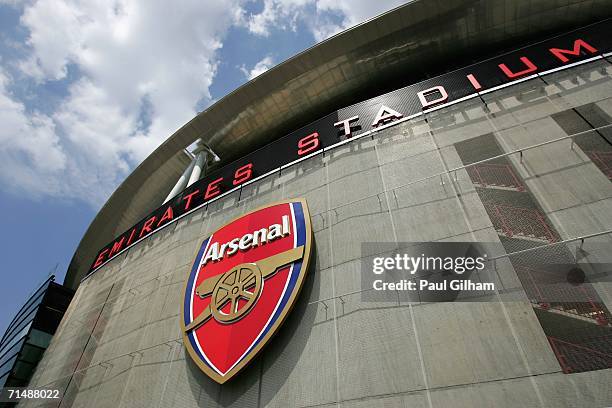 General view of the new Arsenal Emirates Stadium during an Arsenal Training and Emirates Stadium Open Day at the Emirates Stadium on July 20 in...