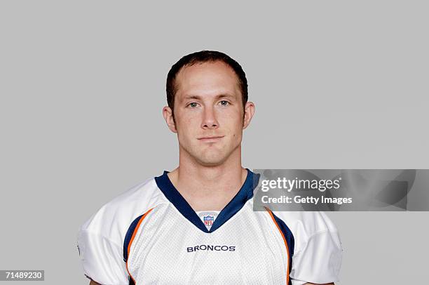 David Kircus of the Denver Broncos poses for his 2006 NFL headshot at photo day in Denver, Colorado.