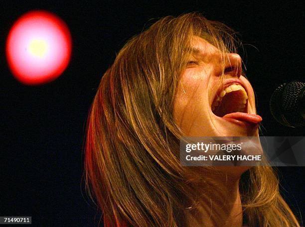 French singer Anais performs on stage, the second day of the Nice Jazz Festival, 20 july 2006 in the Gardens Cimiez in Nice, southern France. AFP...