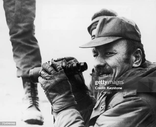 General Saad Haddad, leader of the South Lebanon Army during the Civil War in Lebanon, 5th April 1978.