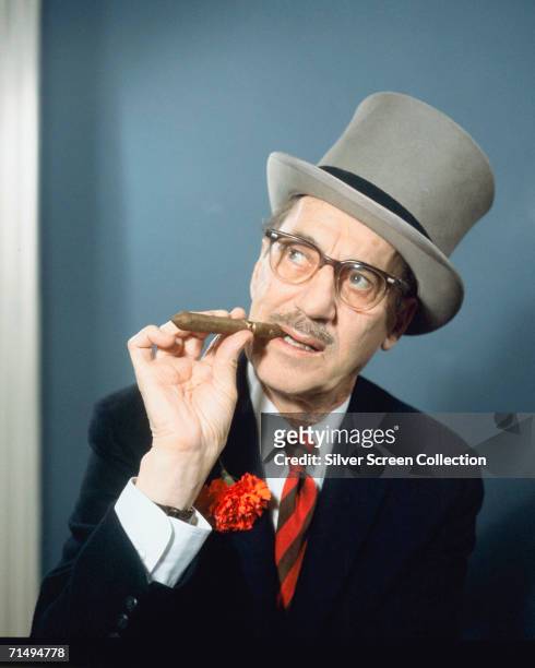 American actor, writer and comedian Groucho Marx , circa 1965.