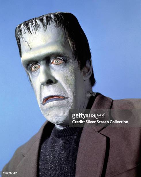 American actor Fred Gwynne as Herman Munster in the TV comedy series 'The Munsters', circa 1965.