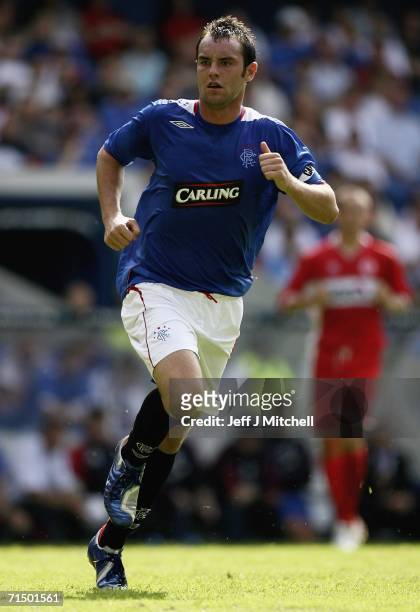 Kris Boyd of Rangers in action during the friendly match between Rangers and Middlesbrough at Ibrox Stadium July 22, 2006 in Glasgow, Scotland.