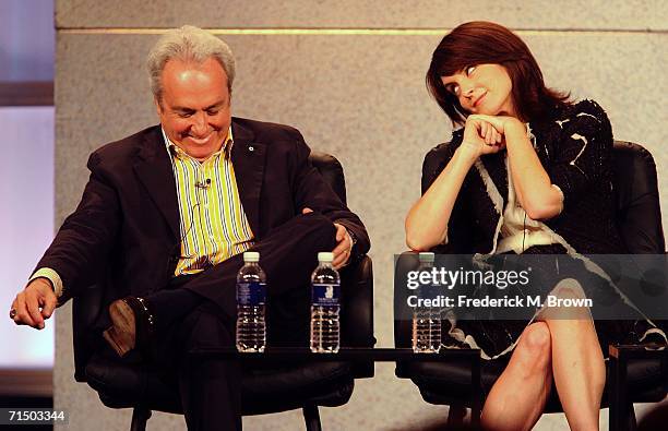 Executive Producer Lorne Michaels and Executive Prodcer/Writer/Actress Tina Fey from the series "30 Rock" attends the 2006 Summer Television Critics...