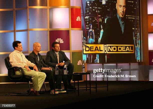 Executive Producer Scott St. John, Actor Howie Mandel, and President of Endemol USA David Goldberg from the series "Deal or No Deal" attend the 2006...