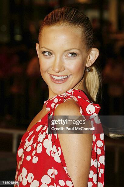 Actress Kate Hudson attends the Australian premiere of "You, Me and Dupree" at Greater Union Westfield, Parramatta July 23, 2006 in Sydney, Australia.