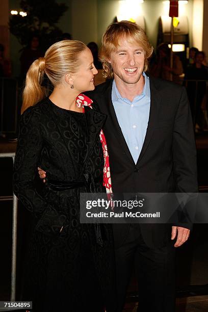 Actors Kate Hudson and Owen Wilson attend the Australian premiere of "You, Me and Dupree" at Greater Union Westfield, Parramatta July 23, 2006 in...