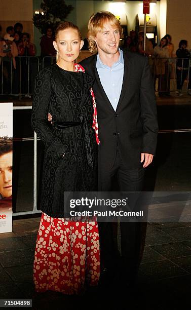 Actors Kate Hudson and Owen Wilson attend the Australian premiere of "You, Me and Dupree" at Greater Union Westfield, Parramatta July 23, 2006 in...