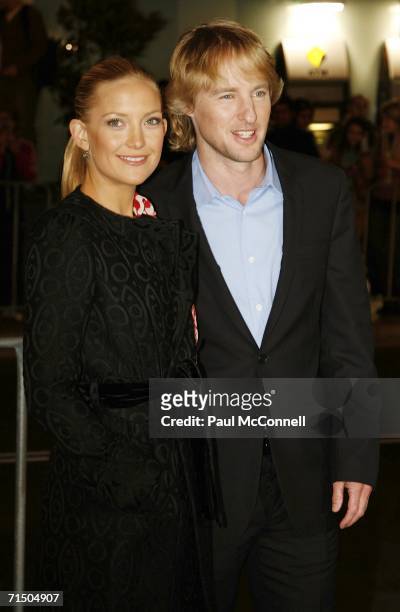 Actors Kate Hudson and Owen Wilson attend the Australian premiere of "You, Me and Dupree" at Greater Union Westfield, Parramatta July 23, 2006 in...