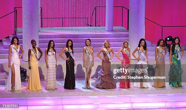 Top ten finalists: Miss Canada Alice Panikia,Miss Trinidad Kenisha Thom, Miss Bolivia Desiree Duran, Miss Japan Kurara Chibana, Miss Puerto Rico...