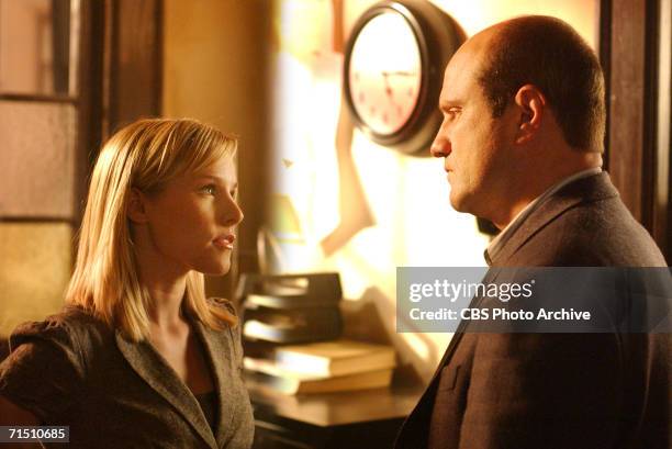 Keith confronts Veronica in VERONICA MARS on The CW this fall.