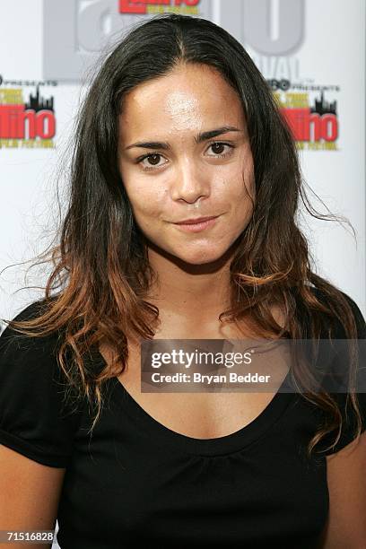 Actress Alicia Braga arrives at the premiere of "Solos Dios Sabe" during the New York International Latino Film Festival on July 25, 2006 in New York...
