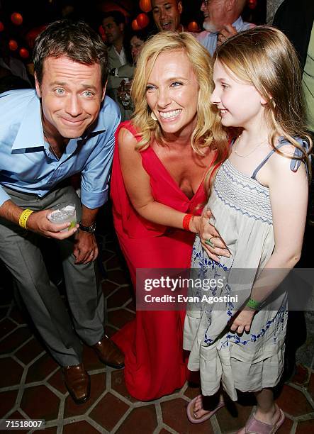 Actors Greg Kinnear, Toni Collette and Abigail Breslin attend the "Little Miss Sunshine" premiere after party at the 79th Street Boat Basin July 25,...