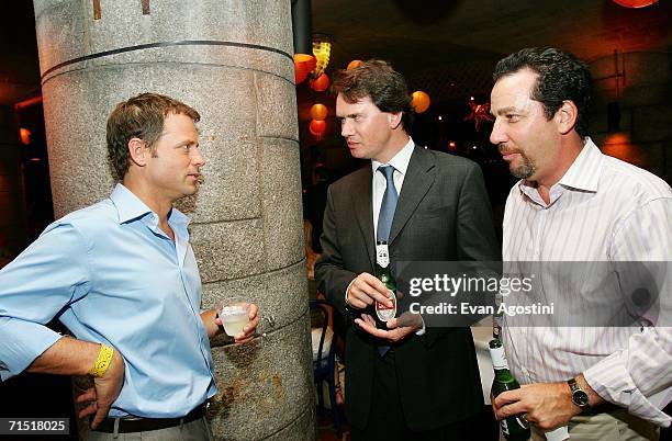 Actor Greg Kinnear, President of Fox Searchlight Pictures Peter Rice and producer David Friendly attend the "Little Miss Sunshine" premiere after...