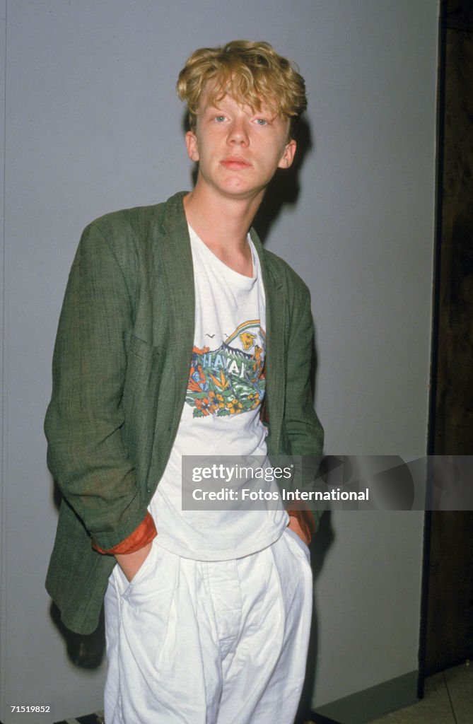 Actor Hall American actor Anthony Michael Hall poses for a photograph as he ...