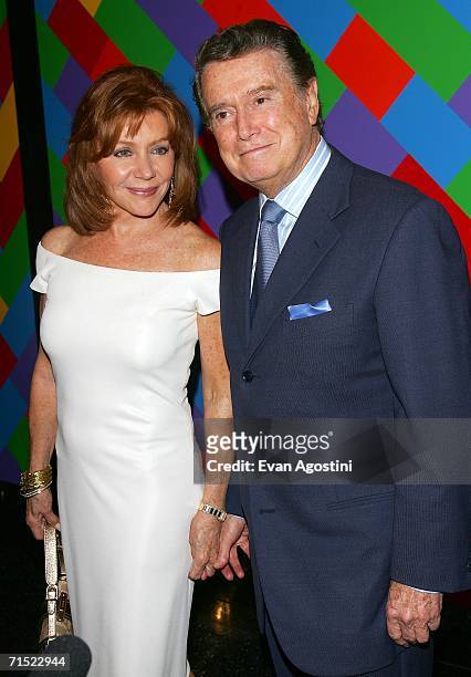 Television personality Regis Philbin and wife Joy attend the Focus Features and Loreal premiere of "Scoop" at the Museum of Modern Art July 26, 2006...