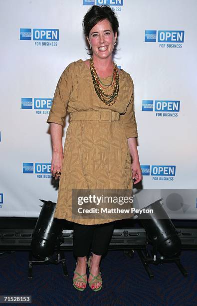 Designer Kate Spade attends OPEN from American Express' "Making a Name for Yourself" at Nokia Theater July 27, 2006 in New York City.