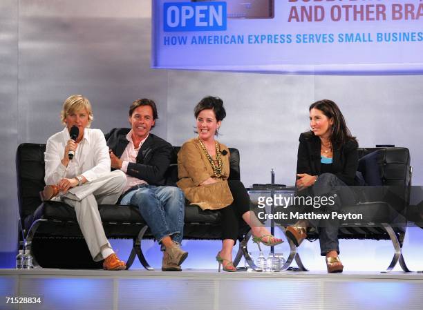 Television personality Ellen Degeneres, Andy Spade, CEO and Creative Director of Kate Spade, designer Kate Spade and Bobbi Brown, founder and CEO of...
