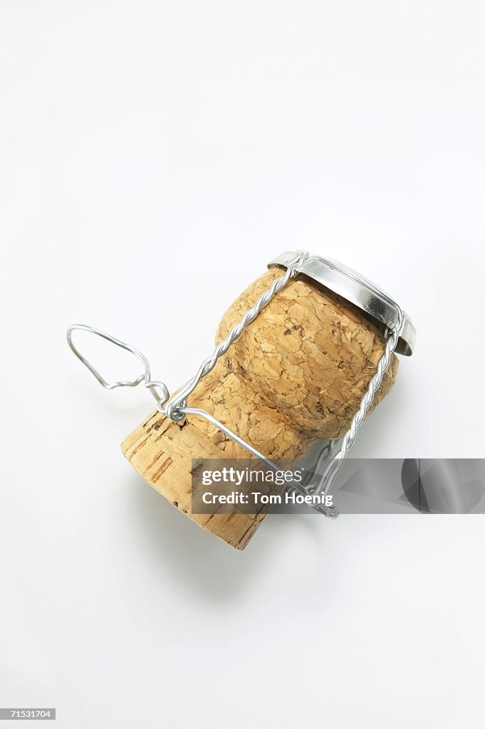 Champagne cork, close-up