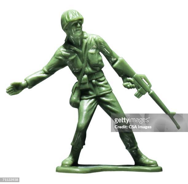 plastic toy soldier - army soldier toy stock-fotos und bilder