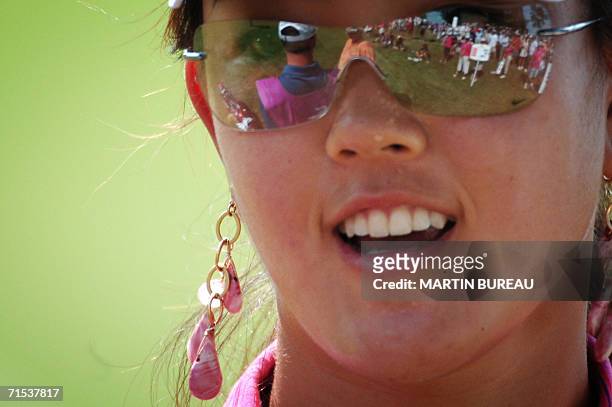 Evian-les-Bains, FRANCE: Portrait of US Michelle Wie taken 29 July 2006 in Evian-Les-Bains, central eastern France, on the last of the four days of...
