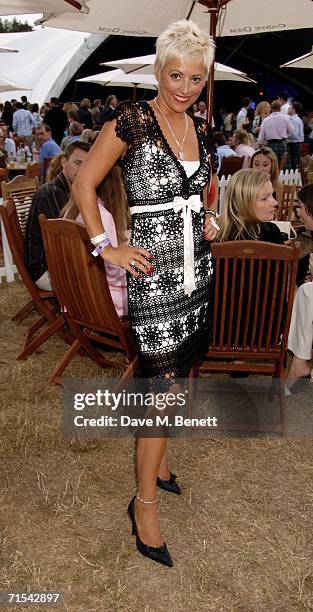 Caroline Monk attends Smyle and Kidd offical players party during the Cartier Polo Day, at the Smyle Marquee in Great Windsor Park on July 30, 2006...