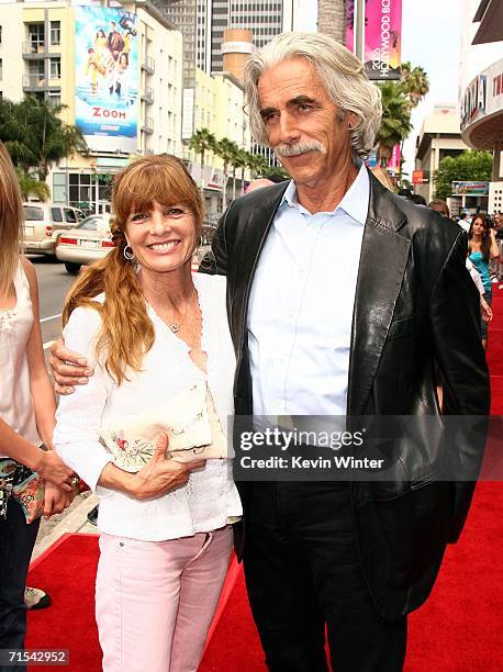 Actor Sam Elliott and his wife actress Katherine Ross arrive at the premiere of Paramount Pictures' "Barnyard" at the Cinerama Dome Theater on July...