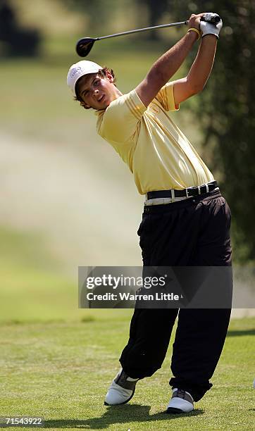 Patrick Reed of the United States in action during the final round of the 2006 Junior Open at Heswall Golf Club, July 19, 2006 in Heswall, England.