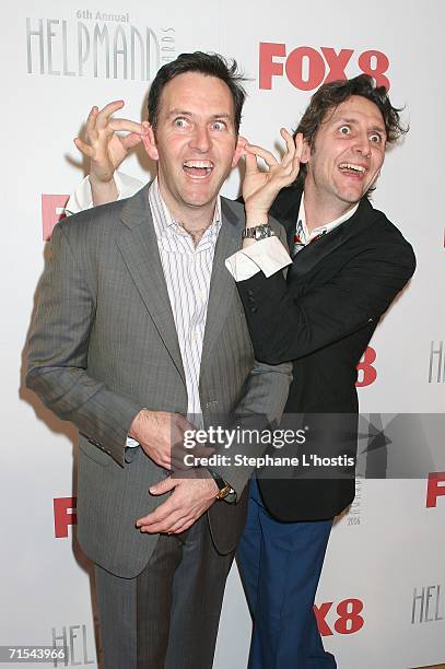 Comedians Lano and Woodley attend the 2006 Helpmann Awards at the Lyric Theatre in Star City on July 31, 2006 in Sydney, Australia.