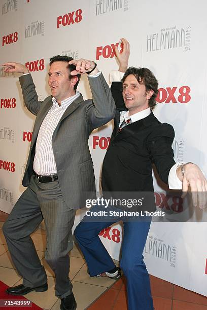 Comedians Lano and Woodley attend the 2006 Helpmann Awards at the Lyric Theatre in Star City on July 31, 2006 in Sydney, Australia.