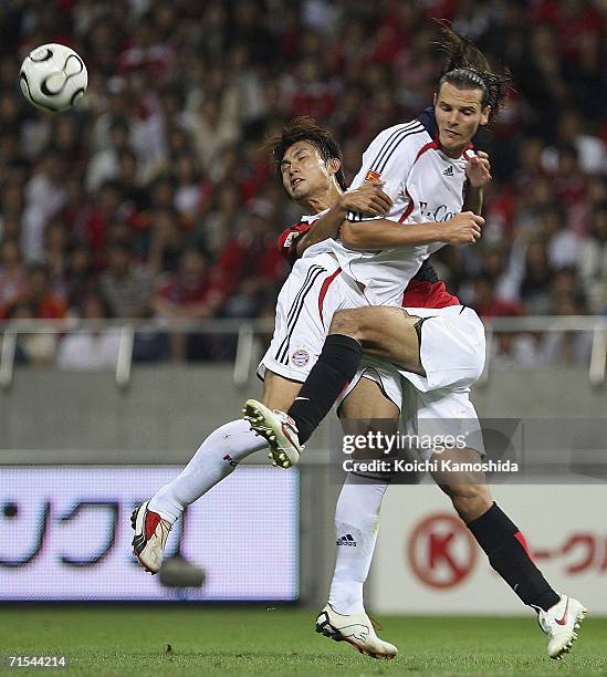 Daniel Van Buyten of Bayern Munich in action during the friendly match between Urawa Red Diamonds All Stars and Bayern Munich All Stars on July 31,...