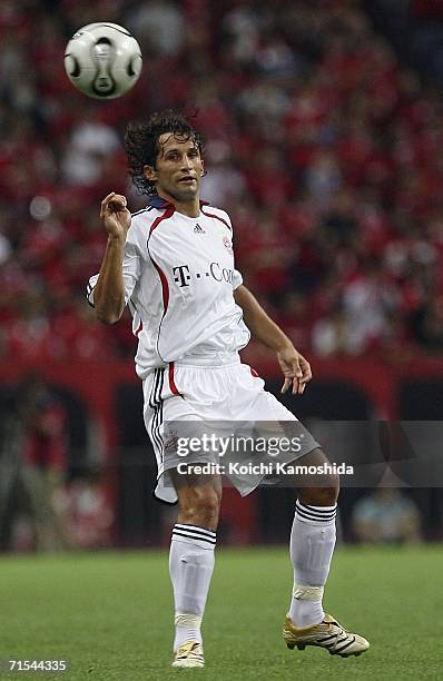 Hasan Salihamidzic of Bayern Munich in action during the friendly match between Urawa Red Diamonds All Stars and Bayern Munich All Stars on July 31,...