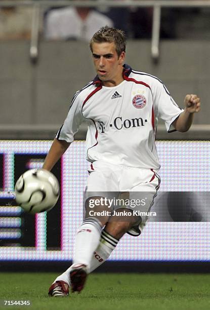 Philipp Lahm of Bayern Munich in action during the friendly match between Urawa Red Diamonds All Stars and Bayern Munich All Stars on July 31, 2006...