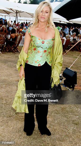 Angie Best attends the Smyle and Kidd offical players party during the Cartier Polo Day, at the Smyle Marquee in Great Windsor Park on July 30, 2006...