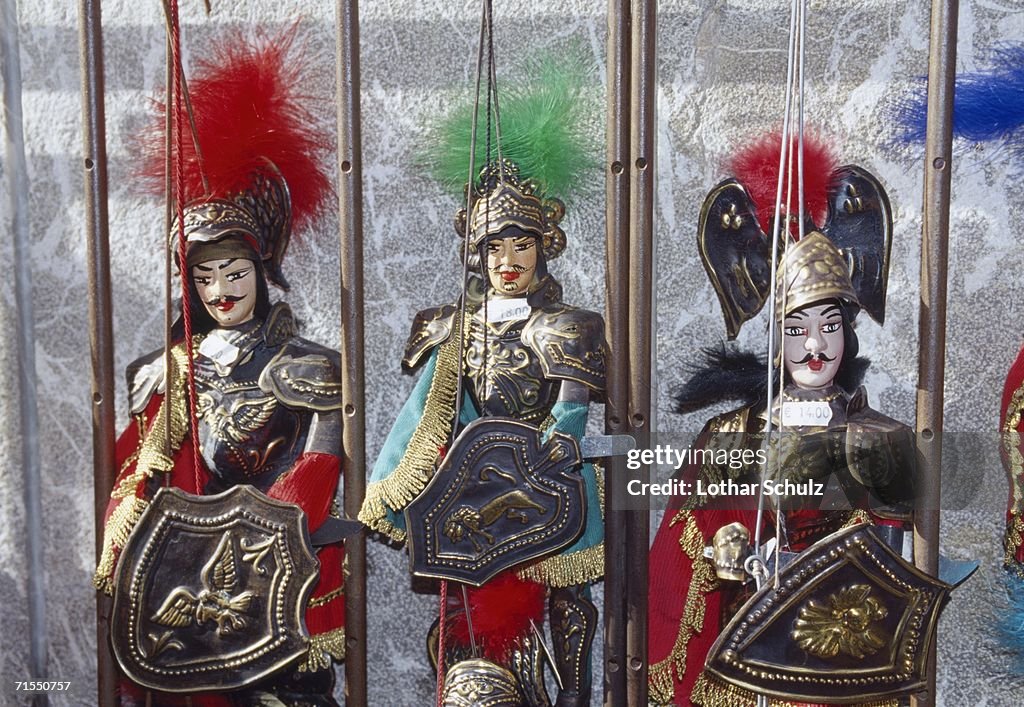 Handmade puppets, Sicily, Italy
