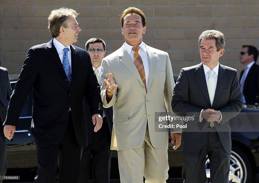 Blair, Schwarzenegger Attend Climate Roundtable