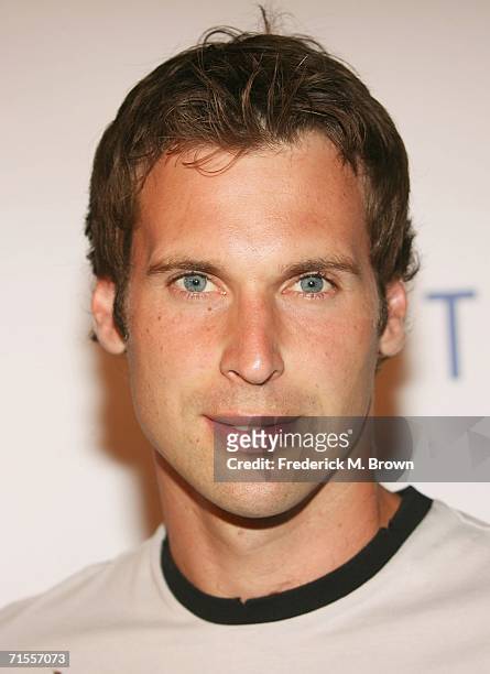 Chelsea football player Petr Cech attends the "Hit The Ground Running Party" at the SkyBar in the Mondrian Hotel on July 31, 2006 in West Hollywood,...