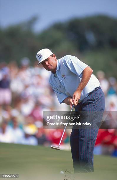 Steven Ritcheson English golfer Steven Richardson in action during the 1991 Ryder Cup ...